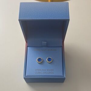 Olivia & Jackson Sterling Silver Halo Stud Earrings